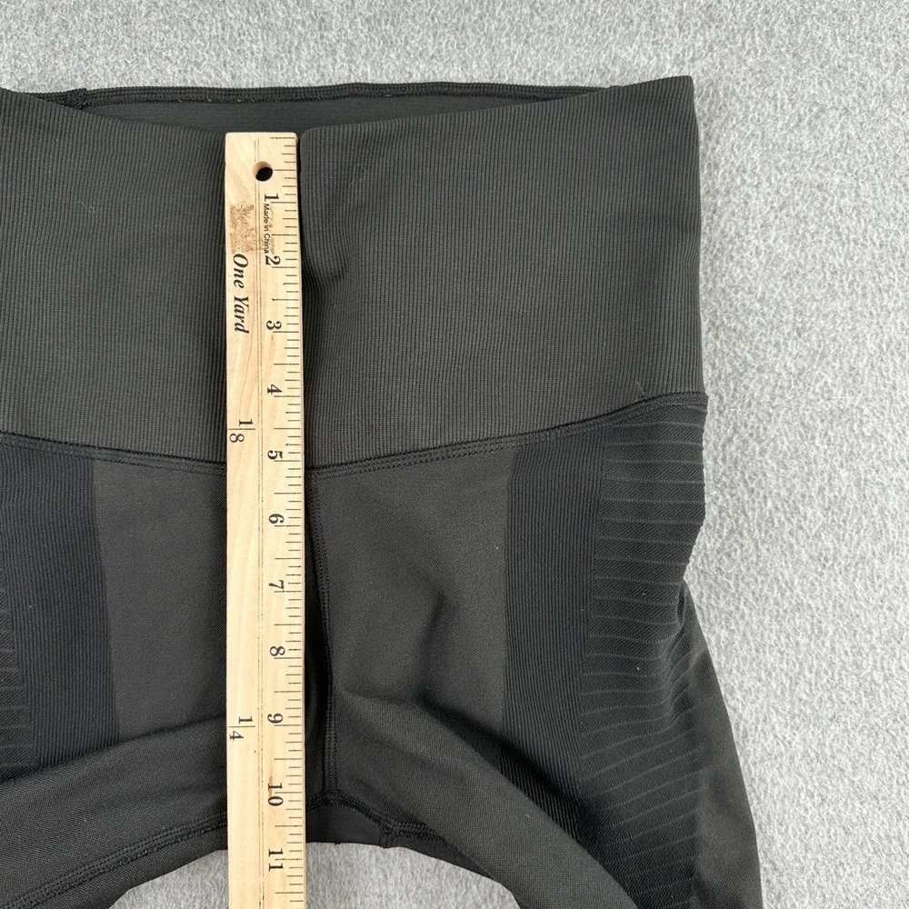 Nike Leggings Womens M Black Dri-FIT Zonal Strength Training Ribbed Athletic